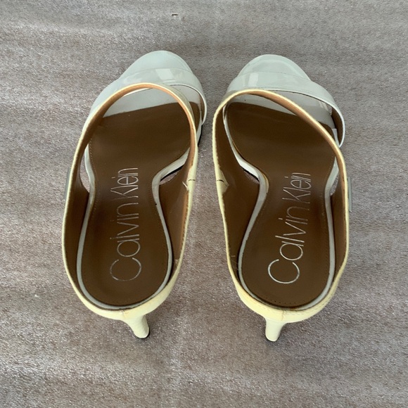 Calvin Klein Women's Cream and White Mules - Picture 3 of 6